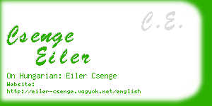csenge eiler business card